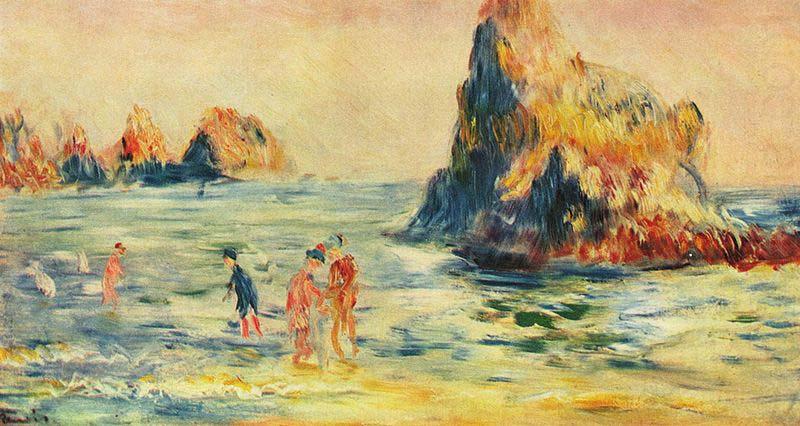 Pierre-Auguste Renoir Felsenklippen bei Guernsey china oil painting image